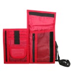 VIAGGI Unisex Travel Neck Pouch - Red